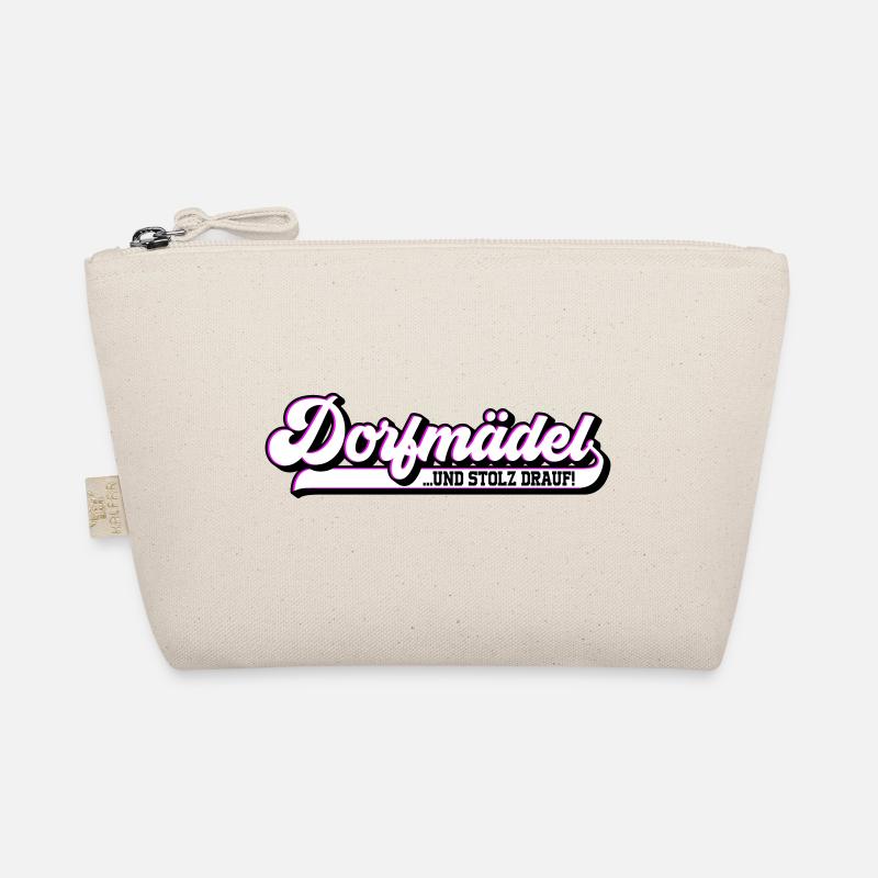 Farben änderbar | Dorfmädel Dorfmädchen - Bio-Täschchen - Natur