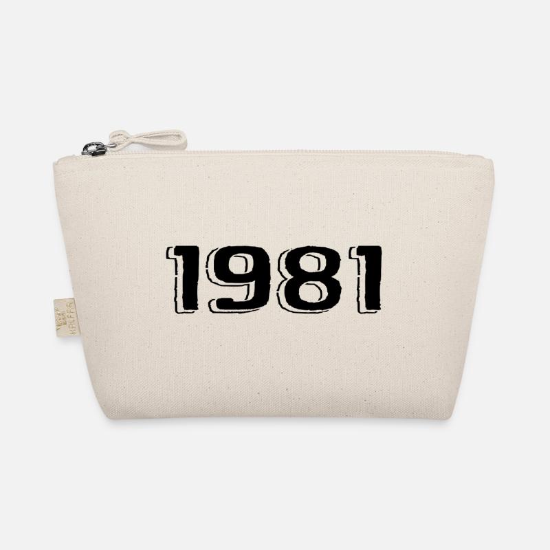 Vintage 1981 Born Birthday Retro 1981 Organic Pouch