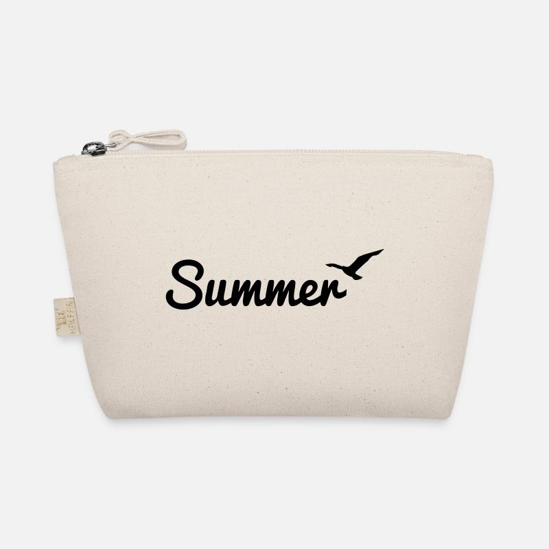 Summer Schriftzug mit Möwe Bio-Täschchen