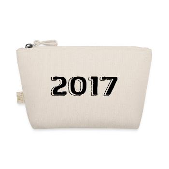 Vintage 2017 Born Birthday Retro 2017 - Organic Pouch - nature - Front