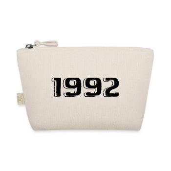 Vintage 1992 Born Birthday Retro 1992 - Organic Pouch - nature - Front