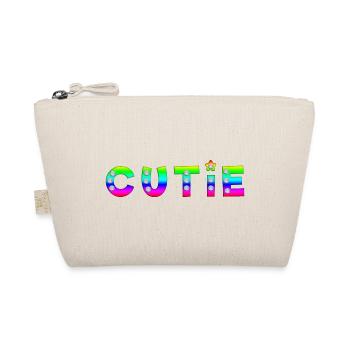 Cutie Quote Grafik - Bio-Täschchen - Natur - Vorne