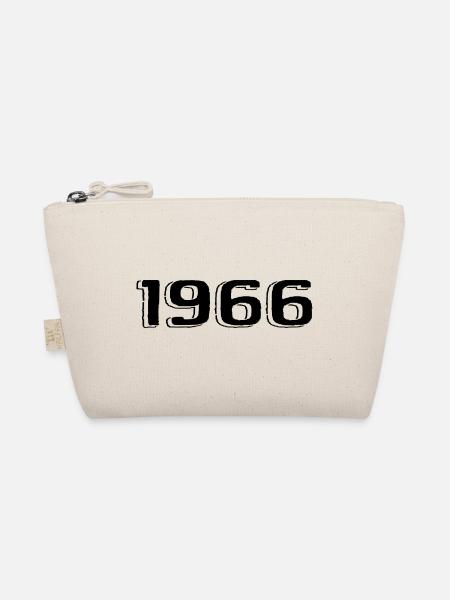 Jahrgang 1966 geboren Geburtstag Retro 1966 - Bio-Täschchen - Natur - Vorne