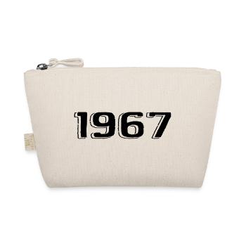 Vintage 1967 Born Birthday Retro 1967 - Organic Pouch - nature - Front