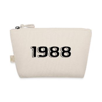 Jahrgang 1988 geboren Geburtstag Retro 1988 - Bio-Täschchen - Natur - Vorne