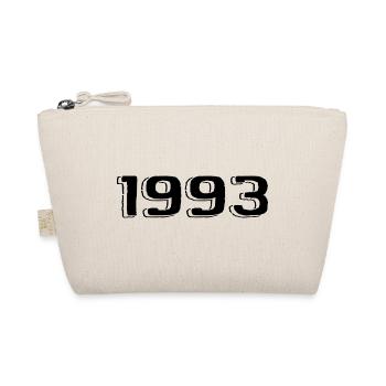 Vintage 1993 Born Birthday Retro 1993 - Organic Pouch - nature - Front