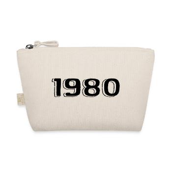 Millésime 1980's Né Anniversaire Rétro Années 1980 - Trousse biologique - nature - Devant