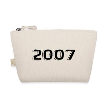 Vintage 2007 Born Birthday Retro 2007 - Organic Pouch - nature - Front