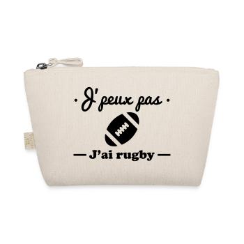 j'peux pas j'ai rubgy, rugbyman, rugbywoman, sport - Trousse biologique - nature - Devant