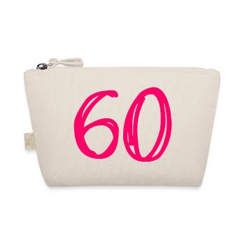 60 YEARS. 60TH ANNIVERSARY. BIRTHDAY 60 YEARS. 60 - Organic Pouch - nature - Front