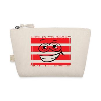 Life is too short not to smile - Organic Pouch - nature - Front
