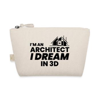 Architekt 3D Traum Bau Architektur Lustig - Bio-Täschchen - Natur - Vorne