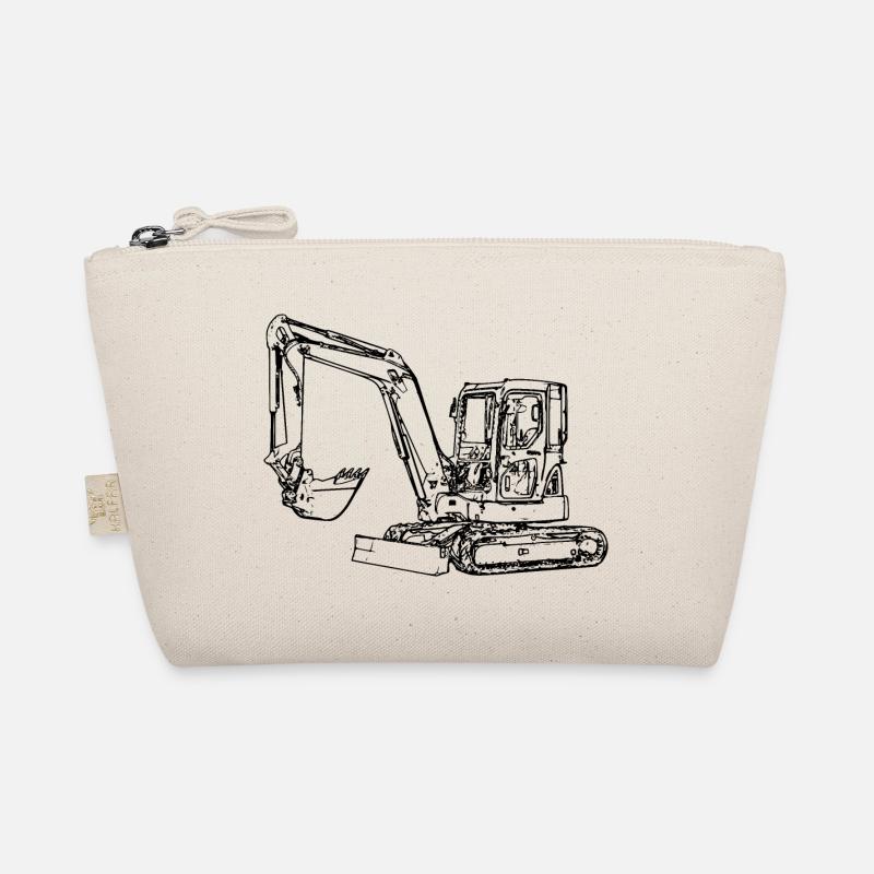 Minibagger Bagger Kettenbagger Löffel schwarz Bio-Täschchen