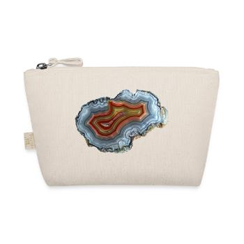 Achat Mineral Quarz Druse Geologie Schmuckstein - Bio-Täschchen - Natur - Vorne
