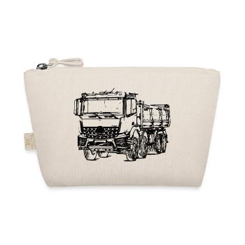 Dump truck truck tipper truck ci'ar'wka camion - Organic Pouch - nature - Front