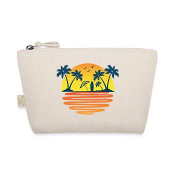 Palmen Sommer Sonne Meer und Strand - Bio-Täschchen - Natur - Vorne