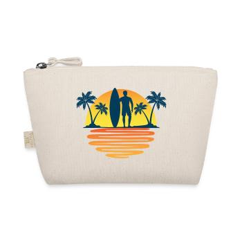 Surf surfer mer soleil vagues et palmiers - Trousse biologique - nature - Devant