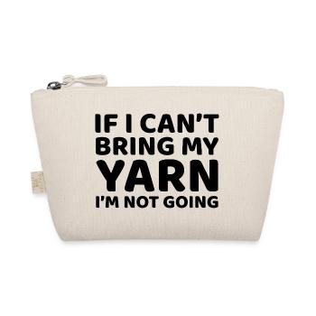 Crocheting Crochet Knitting Crocheter Funny - Organic Pouch - nature - Front