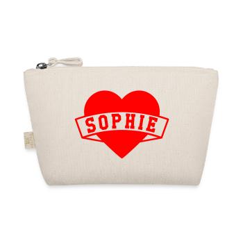 Sophie Herzen - Bio-Täschchen - Natur - Vorne