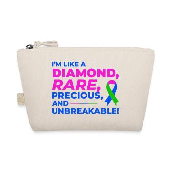Diamond Like Rare Disease Stand Out for Awareness - Organic Pouch - nature - Front