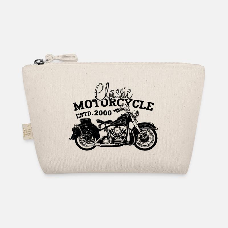 Retro 2000 Motorcycle Biker Motorcycle Birthday 2000 Organic Pouch