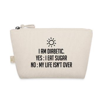 I am diabetic - Organic Pouch - nature - Front