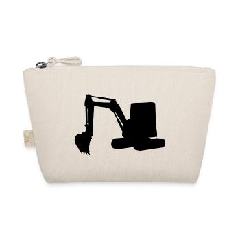 Excavator Excavator Black Earthworks Civil Engineering Construction Site - Organic Pouch - nature - Front