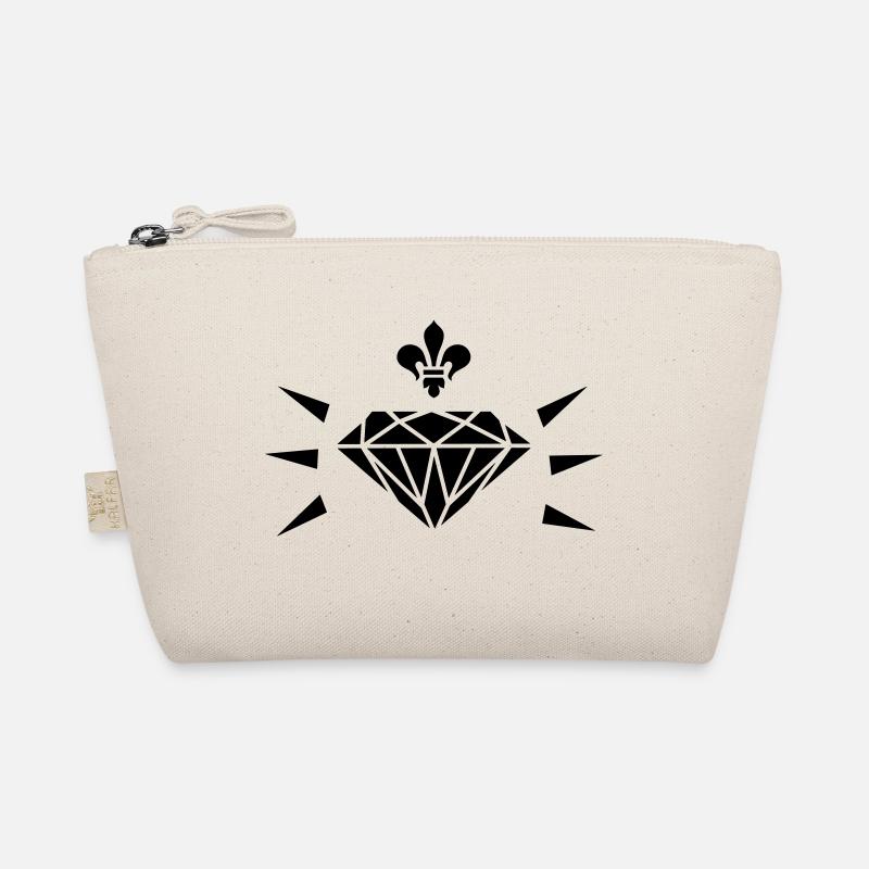 Diamant mit Lilie / diamond with fleur de lis (1c) Organic Pouch