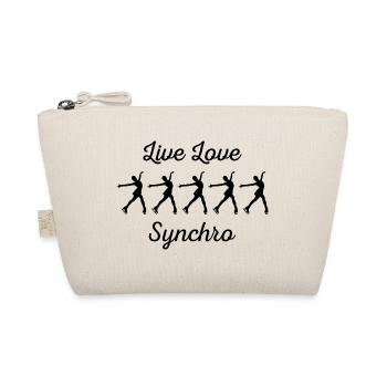 Synchron eislaufen Eiskunstlauf Skater Skate Mom - Bio-Täschchen - Natur - Vorne