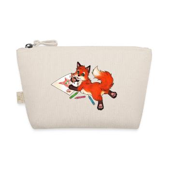 Niedlich Fuchs Süßes Geschenk Malen Künstler Kind - Bio-Täschchen - Natur - Vorne