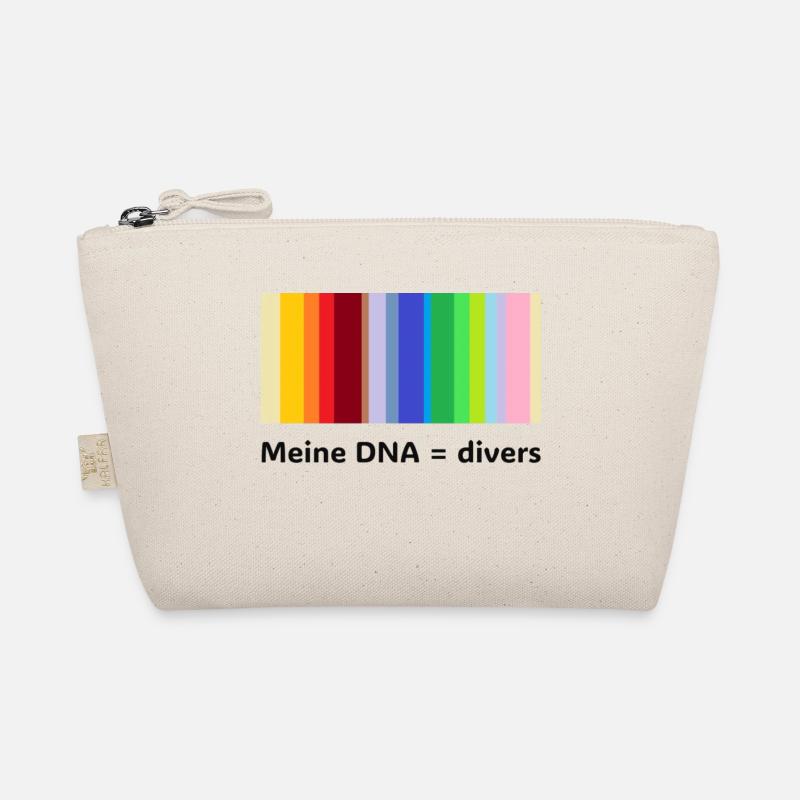 Meine DNA = divers - Bio-Täschchen - Natur