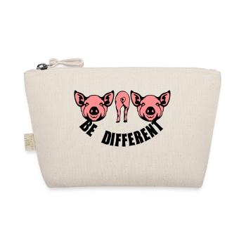cochon be different humour slogan - Trousse biologique - nature - Devant