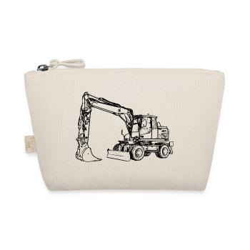 Excavator wheel excavator shovel black - Organic Pouch - nature - Front