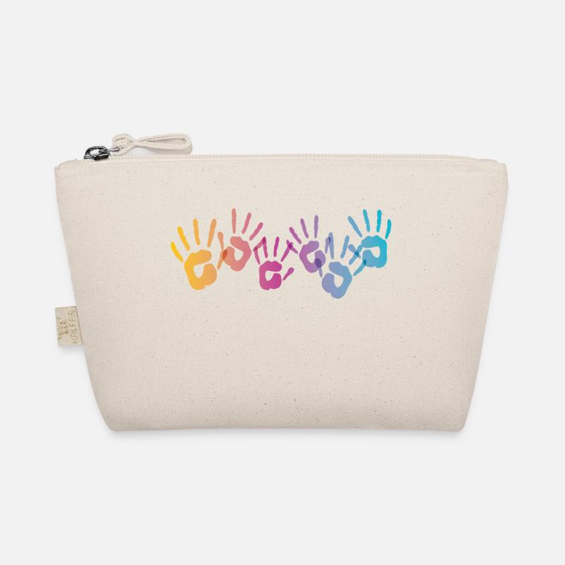 color hand buckus colorful painter gift impression cool Organic Pouch
