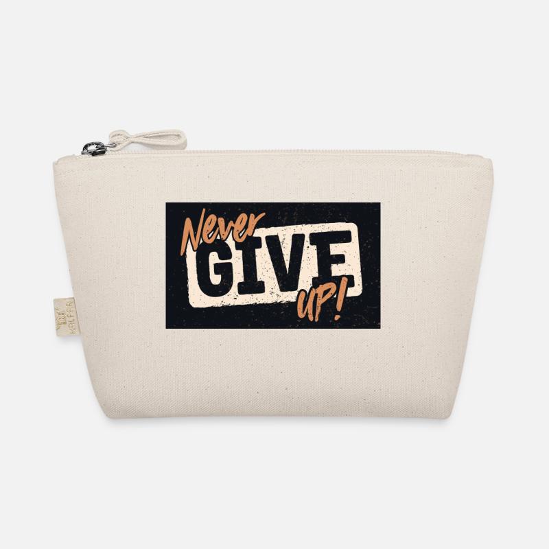 NEVER GIVE UP! Bio-Täschchen