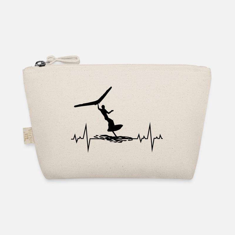 Wing Foiling Heartbeat Funny Organic Pouch