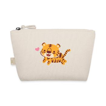 Süßer tanzender Tiger - Bio-Täschchen - Natur - Vorne