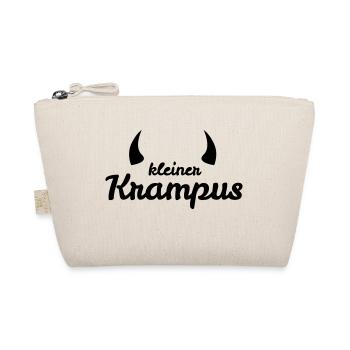 Kleiner Krampus mit Hörnern - Bio-Täschchen - Natur - Vorne