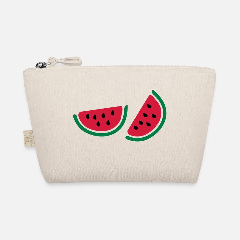 Halb watermelon_fruits Bio-Täschchen