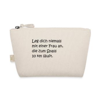 Laufspruch - Bio-Täschchen - Natur - Vorne