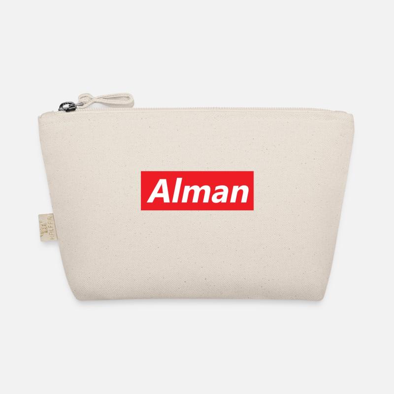 Rotes Rechteck Alman Stil - Bio-Täschchen - Natur