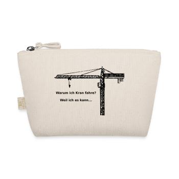 Kran TDK Turmdrehkran Oberdreher Spruch crane - Bio-Täschchen - Natur - Vorne
