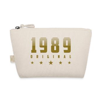 Original 1989 Geburtsjahr | Farbe änderbar | - Bio-Täschchen - Natur - Vorne