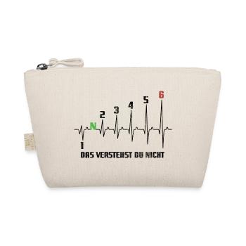 1N23456 Herzkurve das verstehst du nicht - Puls - Bio-Täschchen - Natur - Vorne