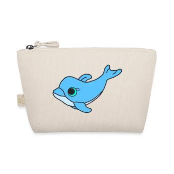 Süßer Delfin - Bio-Täschchen - Natur - Vorne