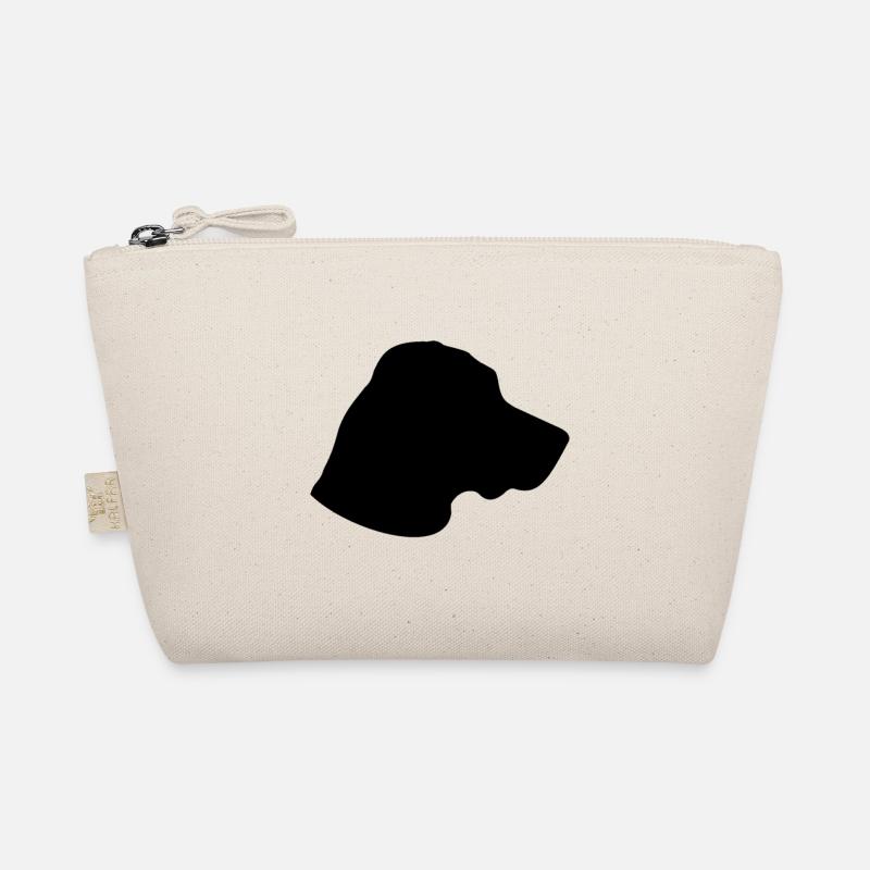Hund Labrador Kopf Dog - Bio-Täschchen - Natur
