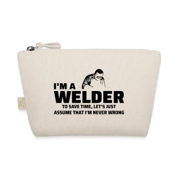Welding Welder Metal Construction Ironworker - Organic Pouch - nature - Front