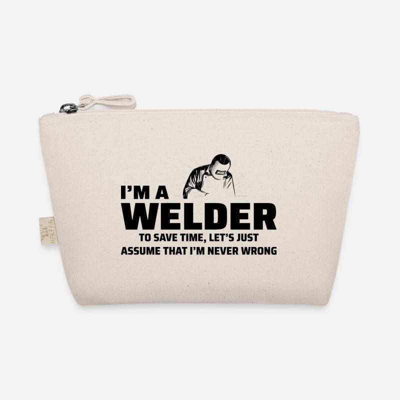 Welding Welder Metal Construction Ironworker Organic Pouch