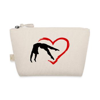 Gymnastics, Gymnast and Heart, Gymnastics - Organic Pouch - nature - Front