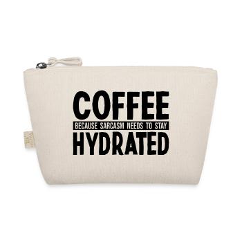 Sarkastische Menschen Humor Kaffee und Sarkasmus - Bio-Täschchen - Natur - Vorne